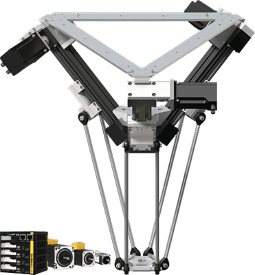 Delta Robot - with Ezi-SERVOII EtherCAT 3X Control Unit, Working Space Diameter 360 mm