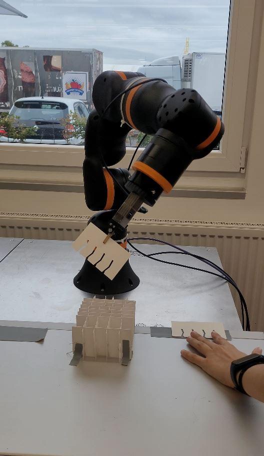 Pick-and-place-toepassing met een igus Cobot